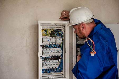 man wearing blue boiler suit thumbnail