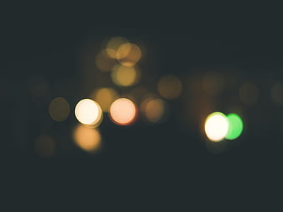 lights, dark, bokeh, blurred thumbnail