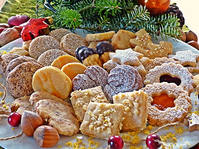 pastries on white plate thumbnail