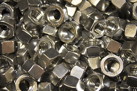 stainless steel nut lot thumbnail