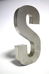 letter, chrome, silver, figure thumbnail