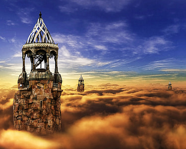Towers and Castle in the Clouds thumbnail