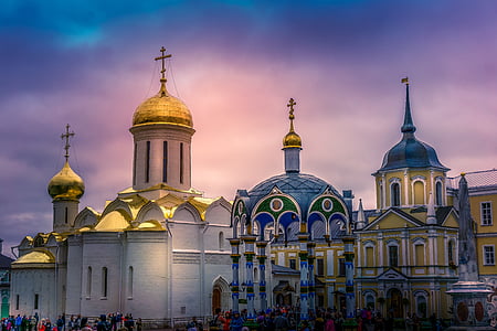 two blue and white cathedrals thumbnail