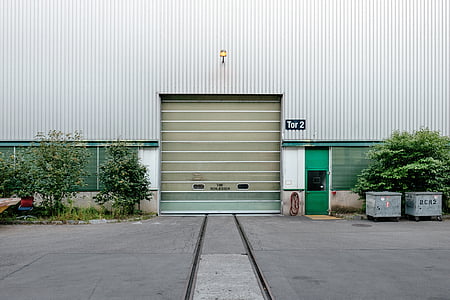 gray garage door at daytime thumbnail