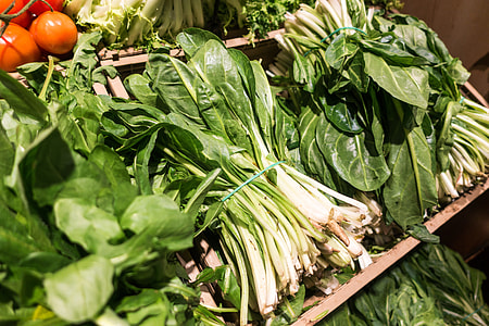Bunch of Pak Choi in a grocery store thumbnail