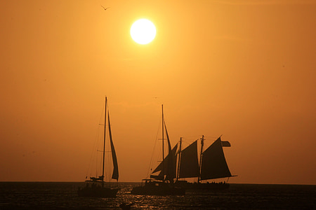 sailing boat silhouette photo thumbnail