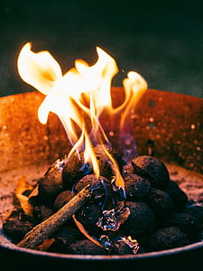 closeup photography of burning charcoals thumbnail