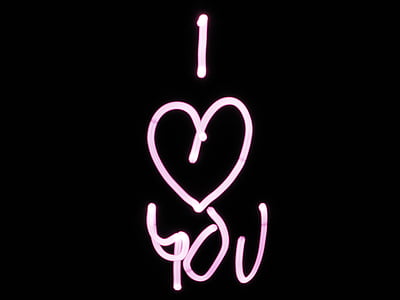 pink i love you text thumbnail