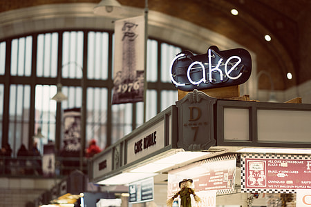 turned on Cake neon store signage thumbnail