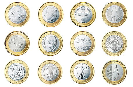 silver-and-gold-colored coin lot thumbnail