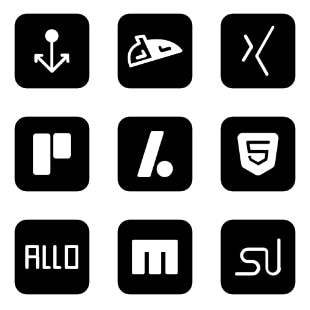 Social Media Vol. 2 svg vector icon sets