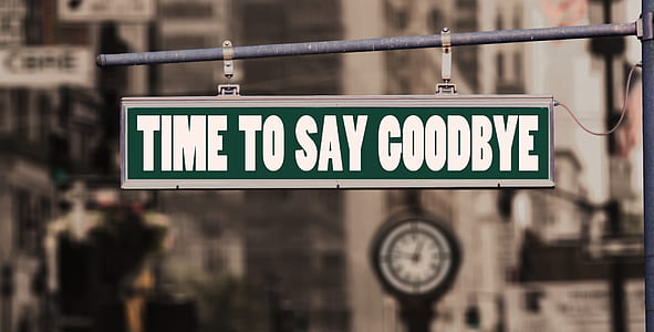 Time to Say Goodbye road sign thumbnail
