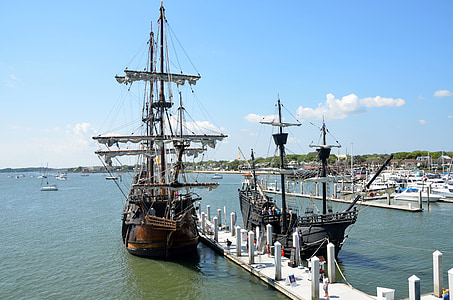 two pirate ships on dock thumbnail