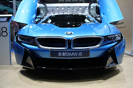 blue BMW i8 thumbnail