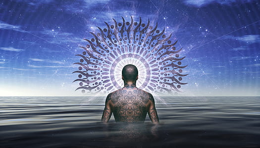 illustration of person with full-body tattoo thumbnail