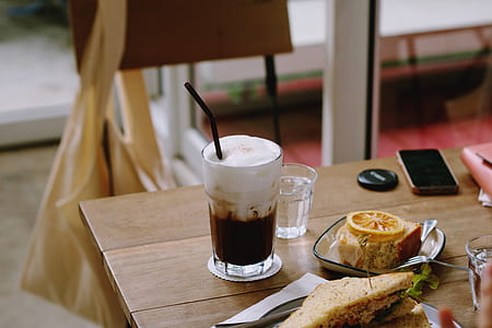 clear drinking glass with sandwich thumbnail