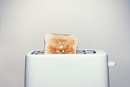 photo of leavened bread in bread toaster thumbnail
