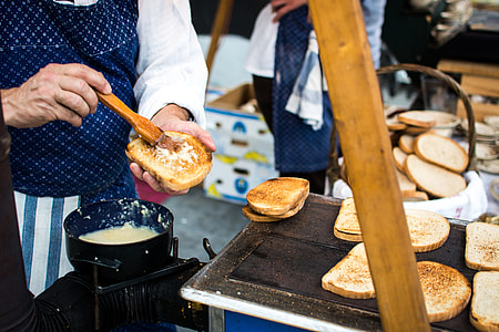 Traditional Czech toasted bread with garlic thumbnail
