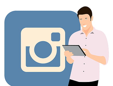 Social media accounts and social marketing promotion with Instagram. thumbnail