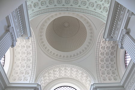 low angle photo of white concrete ceiling thumbnail