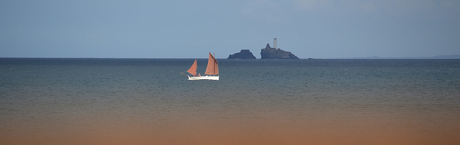 view of boat in ocean thumbnail
