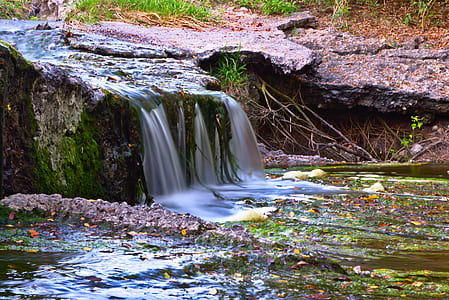 timelapse photography of waterfalls at daytime thumbnail