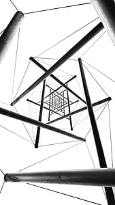 pattern, abstract, black and white, repetitive thumbnail