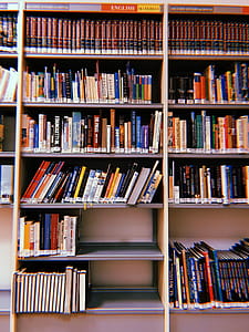 Bookshelves Filled With Books thumbnail
