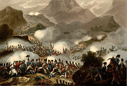 Soldiers at the Battle of the Pyrenees during the Napoleonic Wars thumbnail