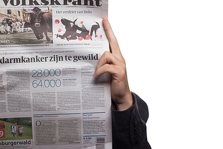 person holding white newspaper thumbnail