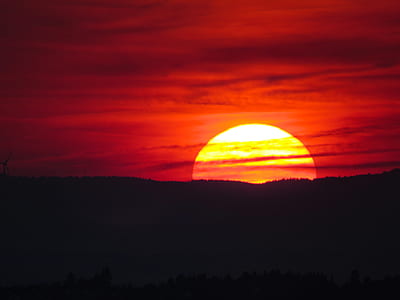 silhouette photograph of sunset thumbnail