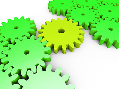 Interconnected Connection Representing Gear Wheel And Synergize thumbnail