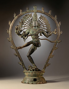 brass plated statue of  nataraja thumbnail