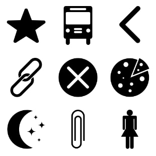 Pittogrammi svg vector icon sets