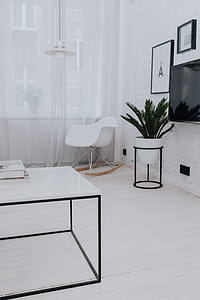 Living Room With Scandi Interior Design, Un'common Marble Table thumbnail