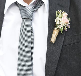 Person's Black Suit Jacket thumbnail