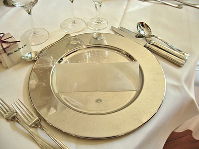 silver plate, spoons, forks, and bread knives thumbnail