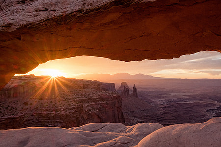 photo of mountain covered with snow during golden hour thumbnail