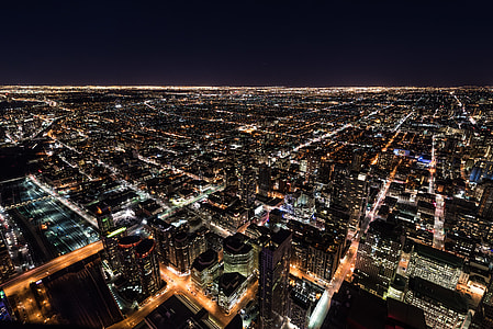 Walking up the CN Tower at nighttime thumbnail