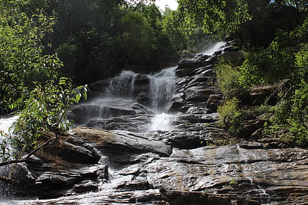 nature photography of running water at daytime thumbnail
