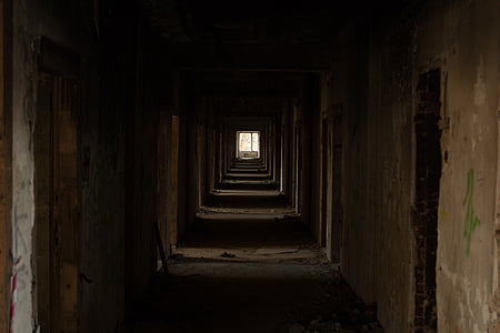 abandoned building hallway during daytime thumbnail