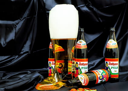several black glass bottles thumbnail