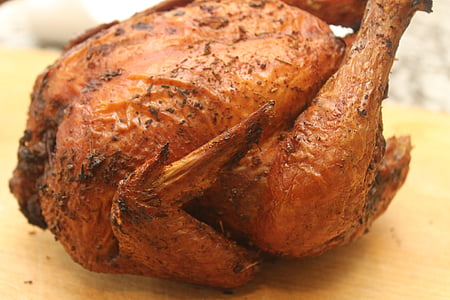 roasted chicken on chopping board thumbnail