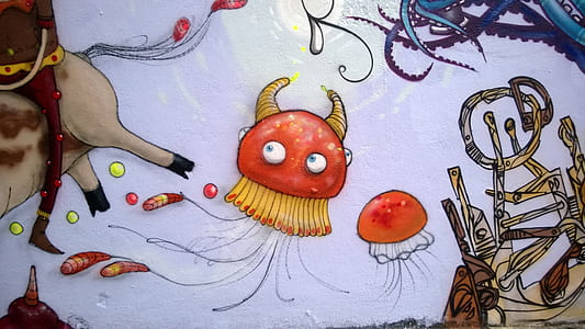 orange jellyfish illustration thumbnail