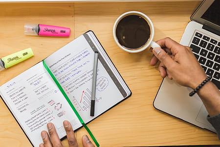 Notebook And Coffee Photo thumbnail