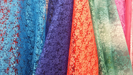 close-up photo of assorted-color lace textiles thumbnail