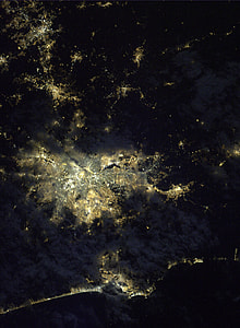 Satellite View of the Greater São Paulo at night thumbnail
