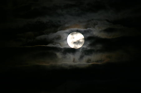 moon with clouds at night thumbnail