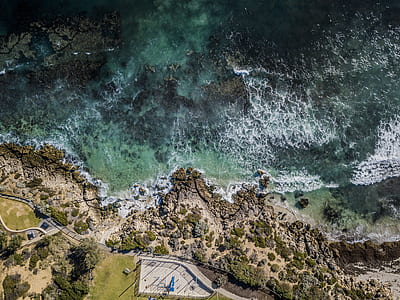 aerial photo of sea thumbnail