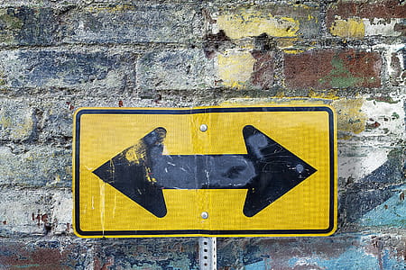 Yellow and Black 2-way Signage thumbnail